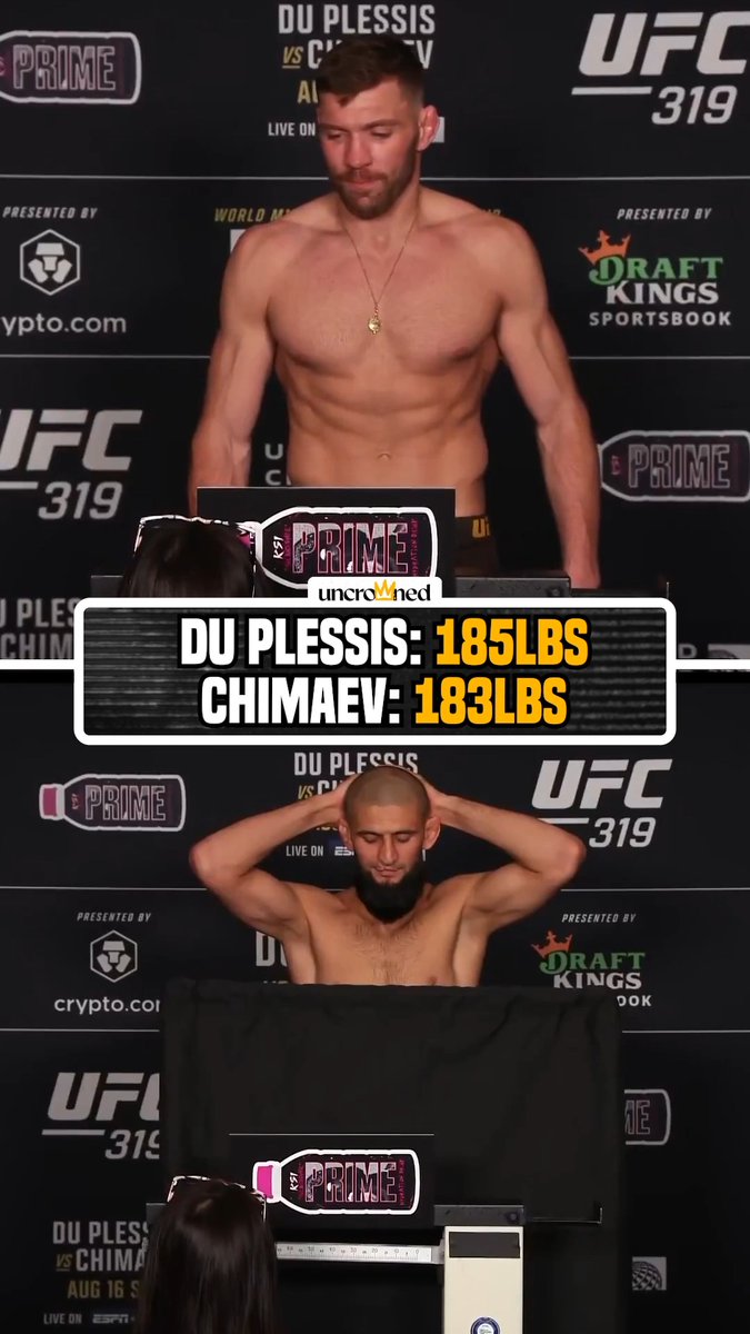 The #UFC319 main event is set – who wins? 🤔