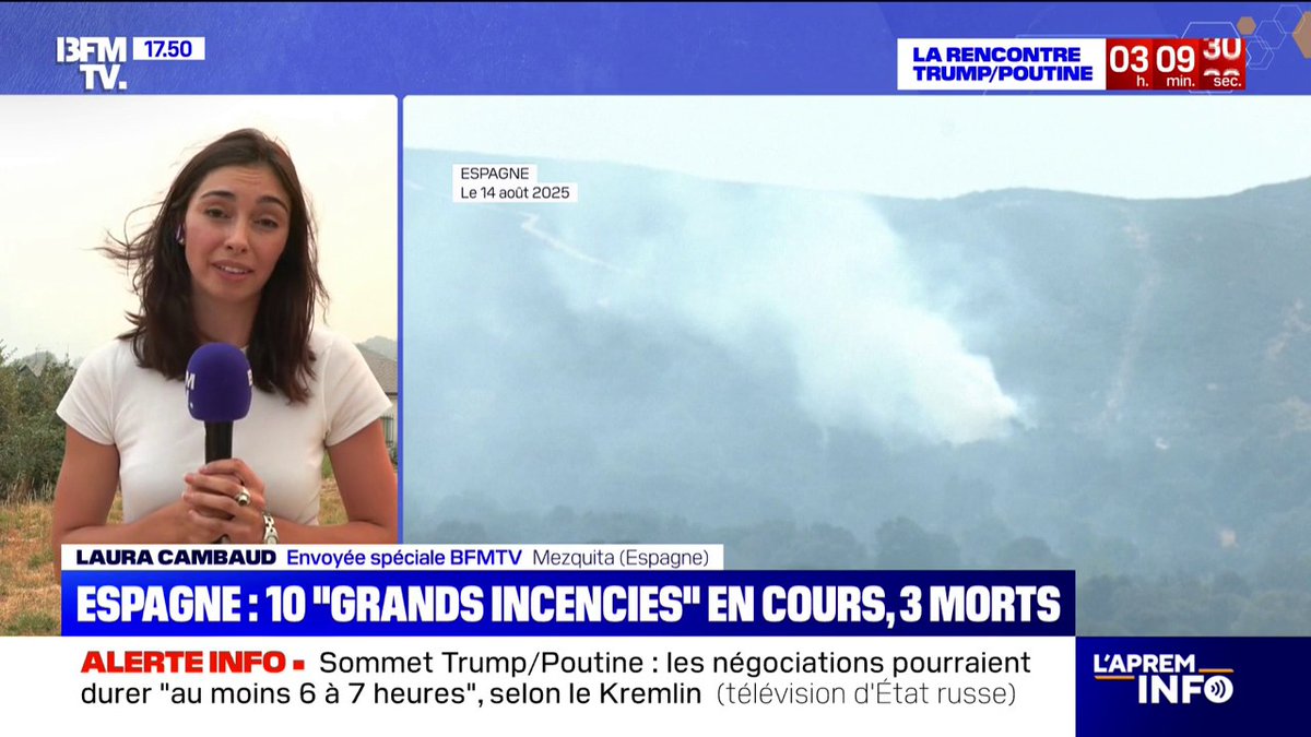 Incendies en Espagne: les pompiers inquiets des reprises de feu