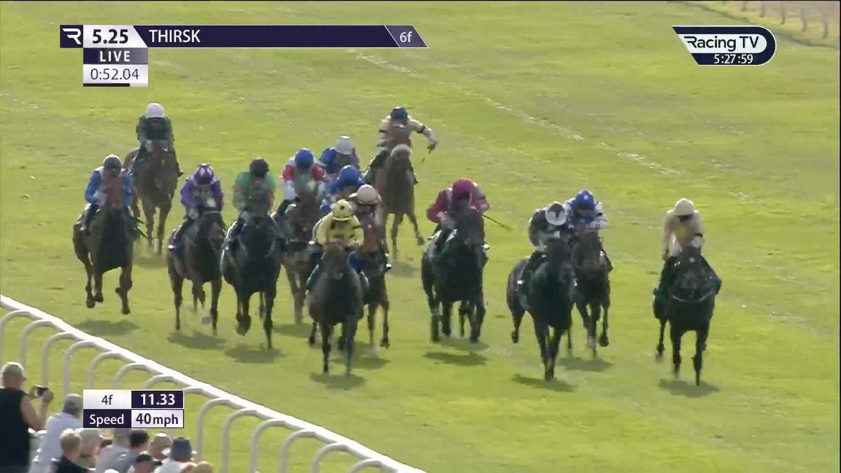 Nice prospect 🟡⚫️ Pinatubo colt Alaminos makes a winning debut in what looked a decent Thirsk maiden on paper. Kevin Ryan Racing