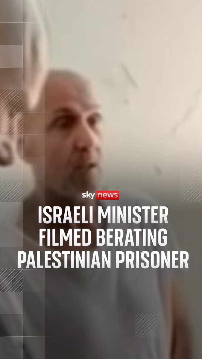 Israel's National Security Minister, Itamar Ben-Gvir, has been filmed berating Palestinian leader Marwan Barghouti in prison. Sky's Diana Magnay has more on the story