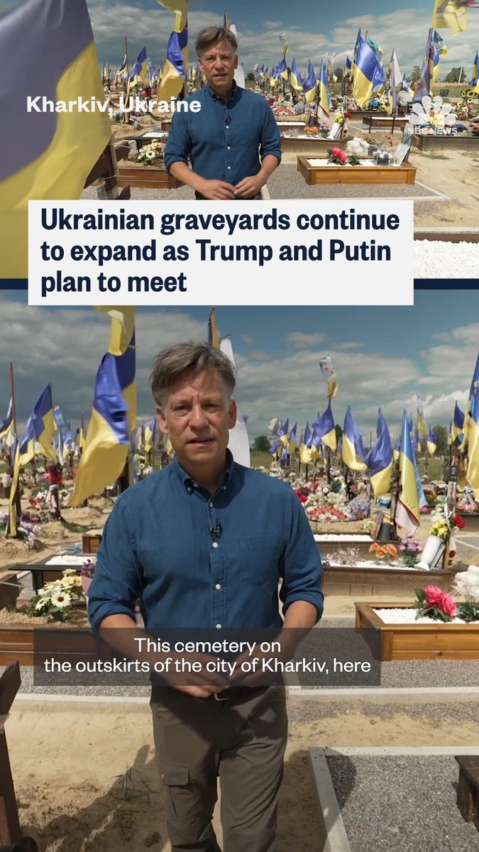 Ahead of the summit between President Trump and President Putin to discuss war in Ukraine, NBC News’ Richard Engel visits a Ukrainian cemetery that’s continued to expand as more soldiers are killed in the conflict.