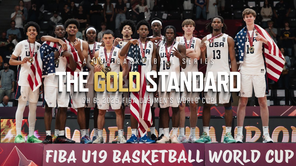 With gold standards comes the greatest responsibility. The mission for the 🇺🇸 #USABMU19 was simple - reclaim the throne as U19 World Champions. Watch the 🇺🇸 #TheGoldStandard Ch. 6: 2025 FIBA U19 Men's World Cup in full: