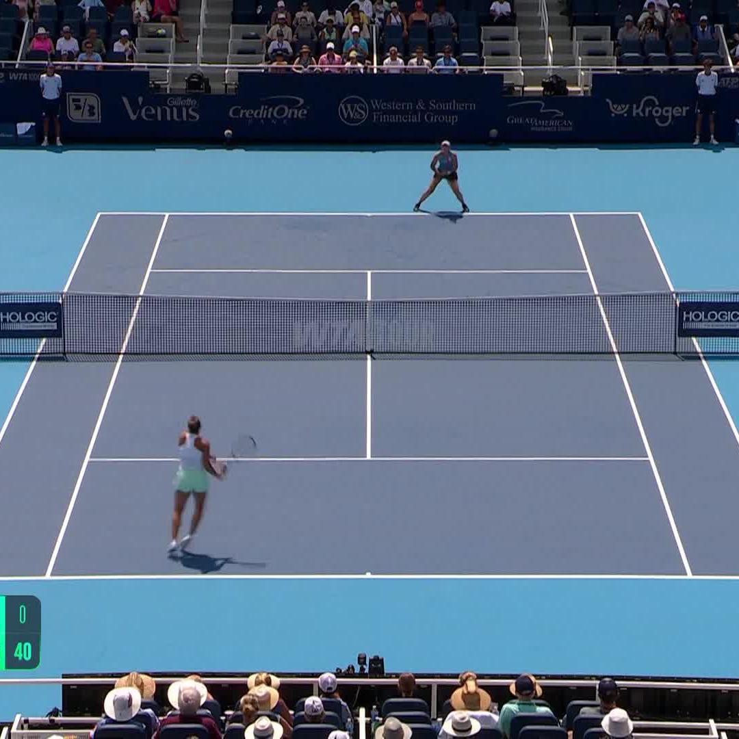 How can ANYONE actually see the tennis ball during matches in Cincinnati??