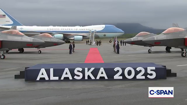 Air Force One has arrived in Anchorage, Alaska. Watch LIVE coverage on C-SPAN -->