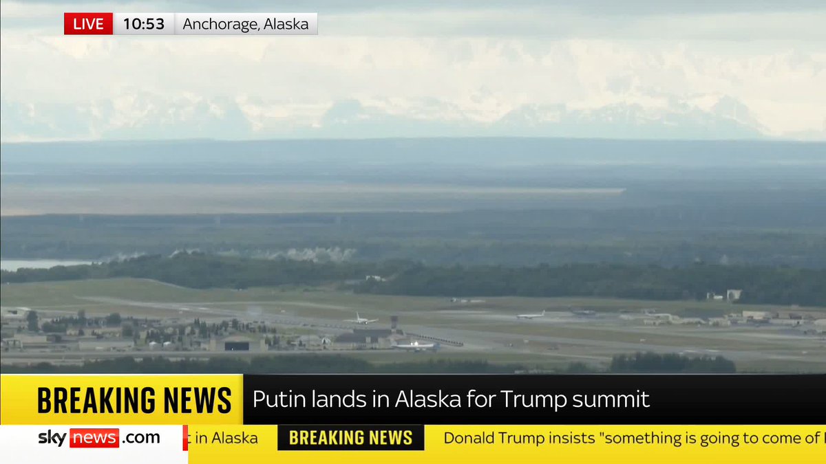Putin, Alaska'nın Anchorage kentine indi.