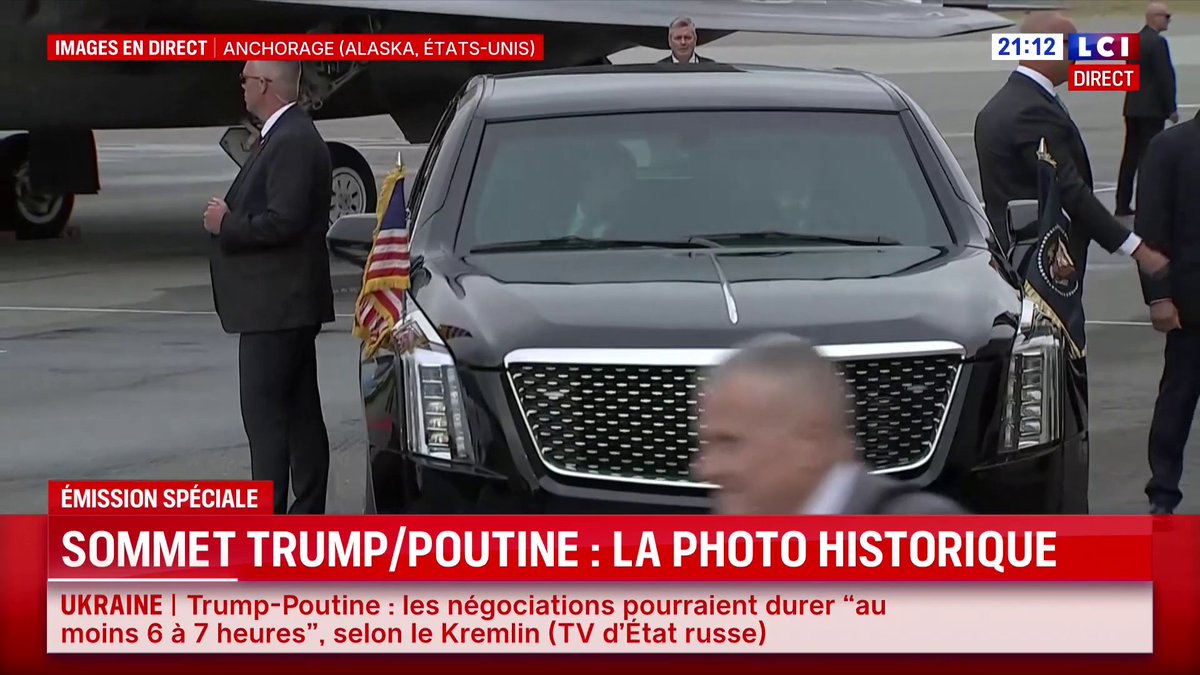 🔴 Rencontre Trump-Poutine en Alaska ➡️ Les deux dirigeants montent ensemble dans la même voiture