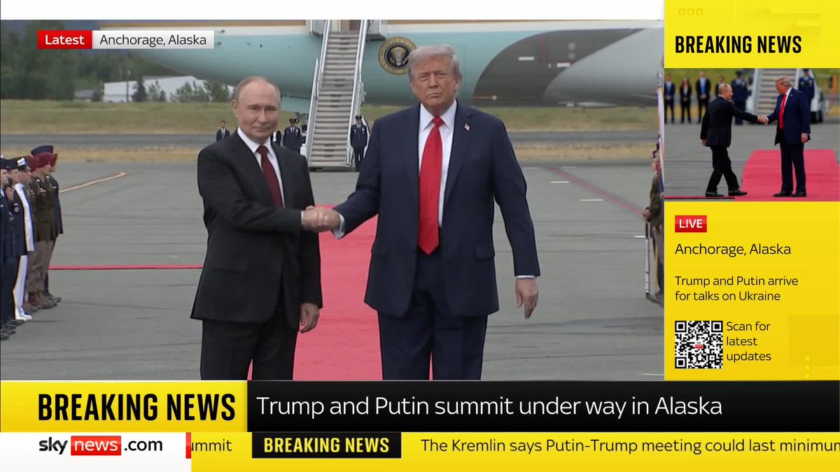 'I think what we have seen in the last 10 minutes is an acknowledgement by Trump that he is not necessarily in charge when he is in the company of Putin' Sky's James Matthews reacts to the two leaders meeting in Alaska