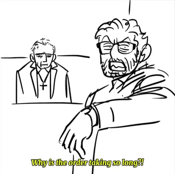 #conclave2024 #conclavefanart Why is the order taking so long?!