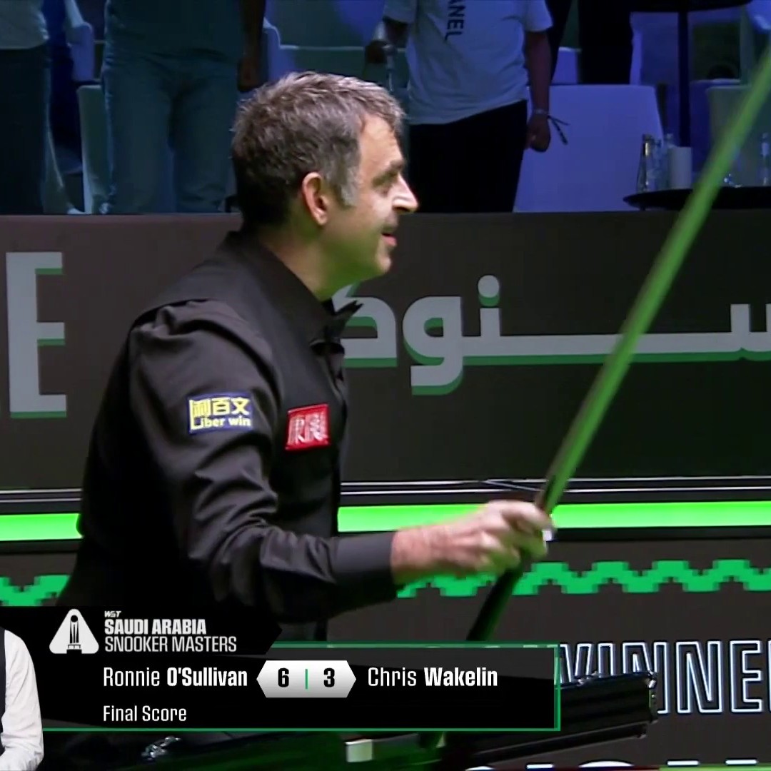 What. A. Match! 💫 Ronnie O'Sullivan seals victory in Saudi Arabia with another century! 💯 He will face Neil Robertson for the title! 🏆