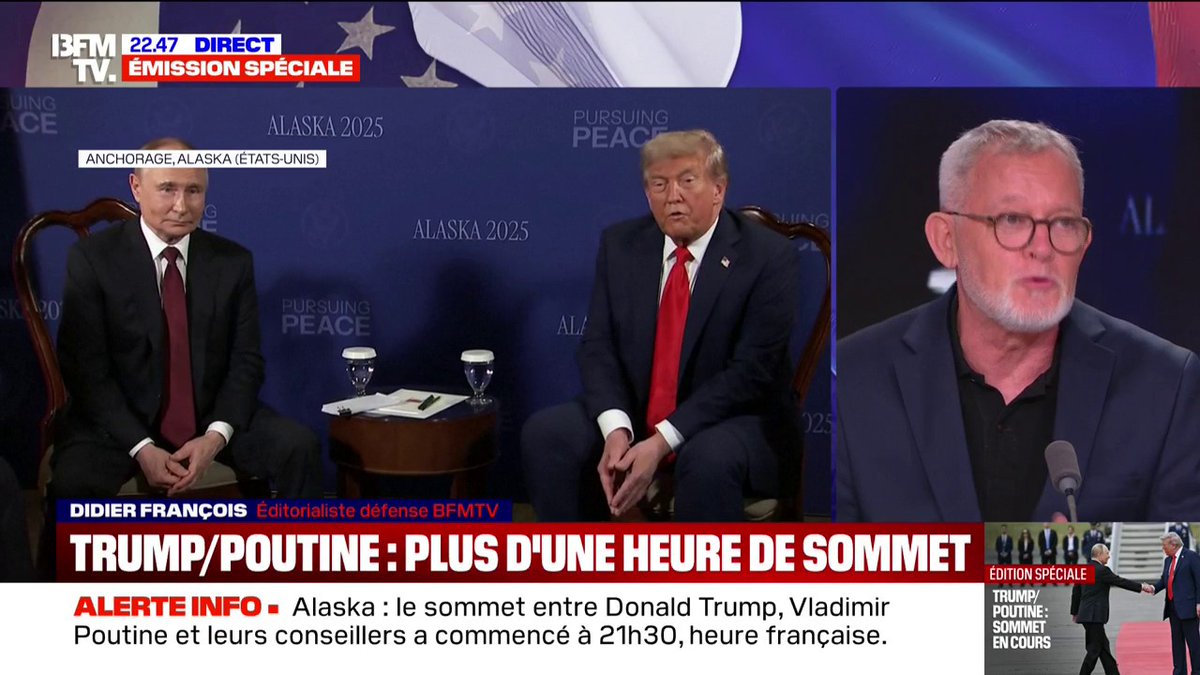 Sommet Trump/Poutine: "On ne saura rien réellement avant le coup de fil prévu pour demain matin, 7h avec Zelensky", analyse Didier François, éditorialiste politique