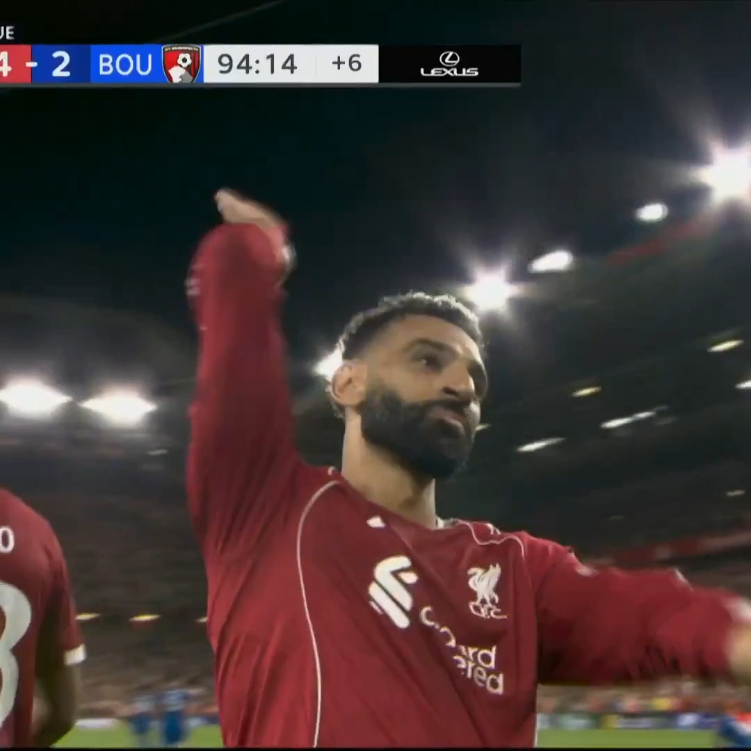 MO SALAH CAPS IT OFF IN STYLE. WHAT A WIN FOR LIVERPOOL! 👑