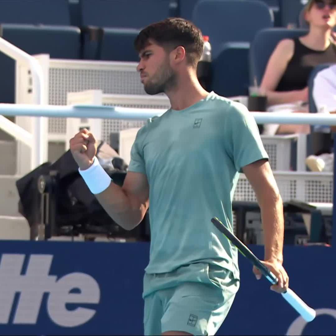 That forehand 😱 Carlos Alcaraz #CincyTennis