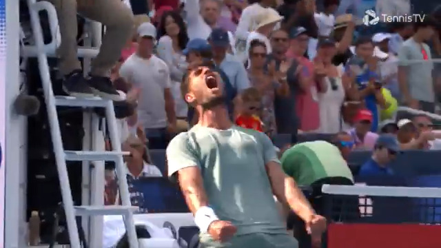 PASSION ❤️🔥❤️🔥❤️🔥 Carlos Alcaraz ties Carlos Moya for 3rd-most ATP Masters 1000 semi-finals among Spaniards in series history! Cincinnati Open | #CincyTennis