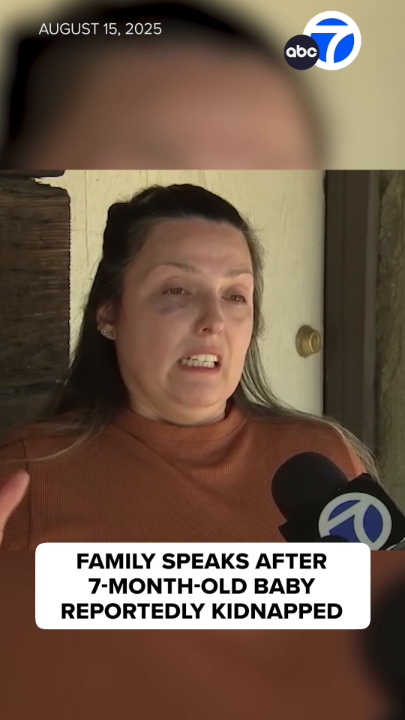 The mother of a 7-month-old baby boy is speaking out after the child was reportedly kidnapped in Yucaipa. Rebecca Haro told ABC7 that she about to change Emmanuel’s diaper in the back of her truck at a Big 5 parking lot when she was attacked from behind. When she came to, she said her baby was gone.