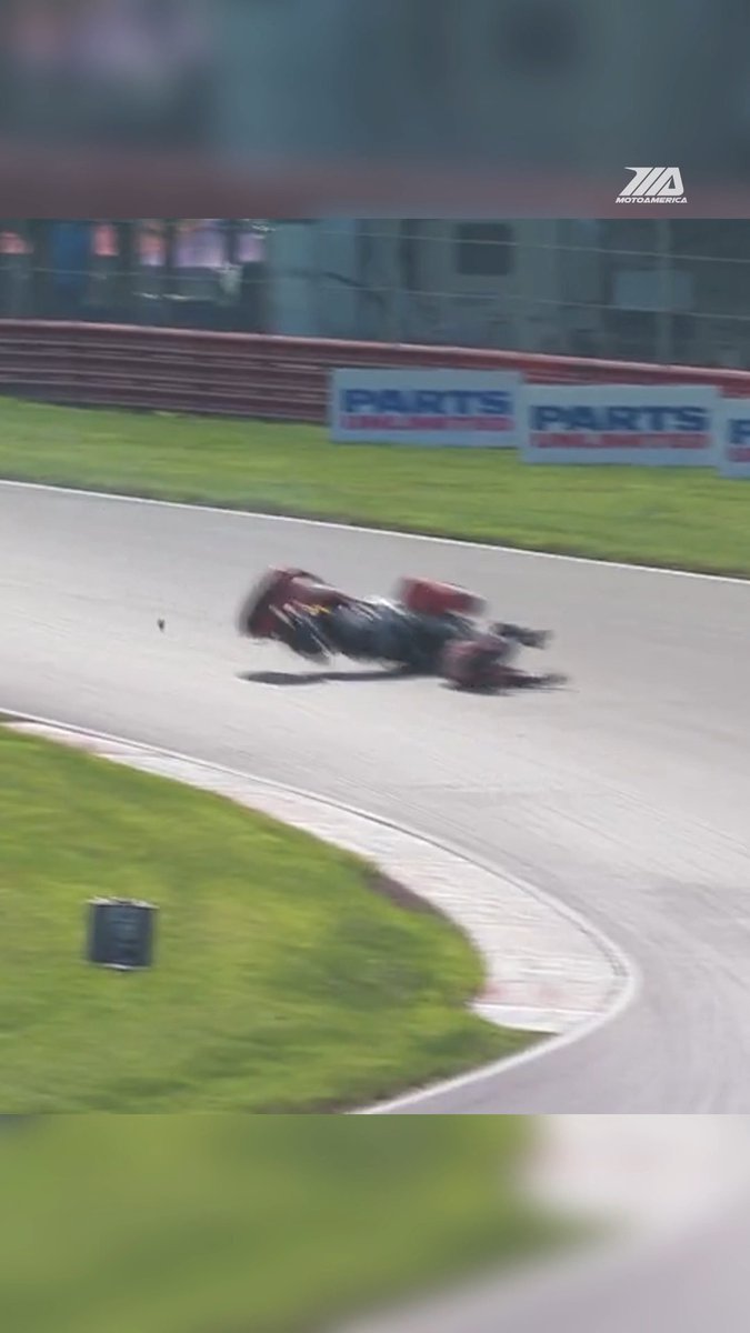 Bradley Smith had a scary crash during Mission King Of The Baggers Qualifying today, thankfully he was able to walk away. We hope for a speedy recovery. #Motorsports #Motorcycle #Racing #Baggers #HarleyDavidson