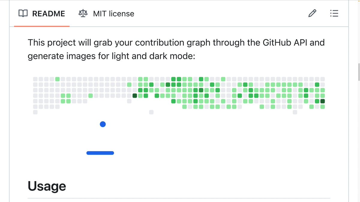 When you merge 10 PRs in a row and your contribution graph goes brrrr 🟩 🟩 🟩 GitHub Breakout by Cyprien Guillemot is a GitHub Action that turns your commits into a Breakout-style SVG, updates daily, and swaps for light/dark mode 🤯 #ForTheLoveOfCode