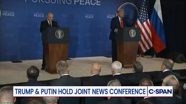 Russian President Putin statement after meeting with President Trump: "I expect that today's agreement will be the starting point, not only for the solution of the Ukrainian nation, but also will help us bring back businesslike and pragmatic relations between Russia and the U.S."
