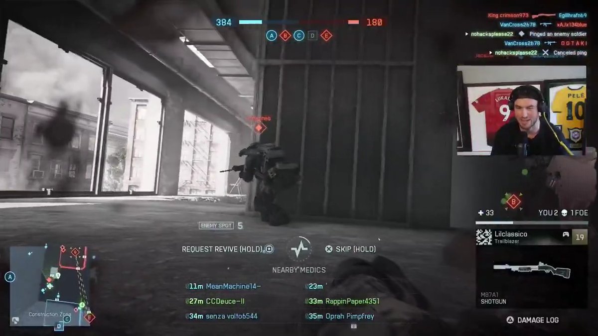Battlefield is hilarious, look at this dude crouchwalking for his LIFE