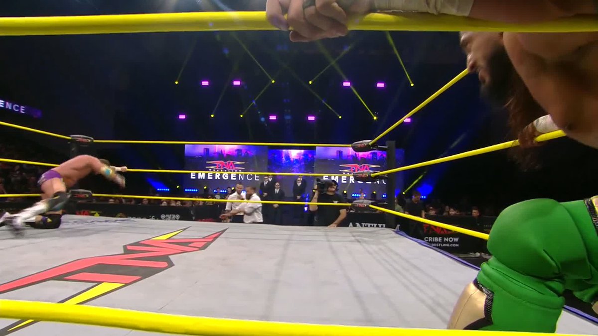 .Matt Cardona was handling Order 4 on his own, but the numbers game is too much! Watch #TNAEmergence LIVE on TNA+:
