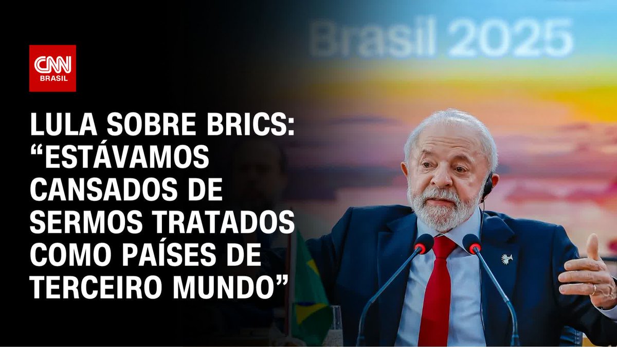 Lula: Éramos tratados como terceiro mundo; assista #CNNPRIMETIME