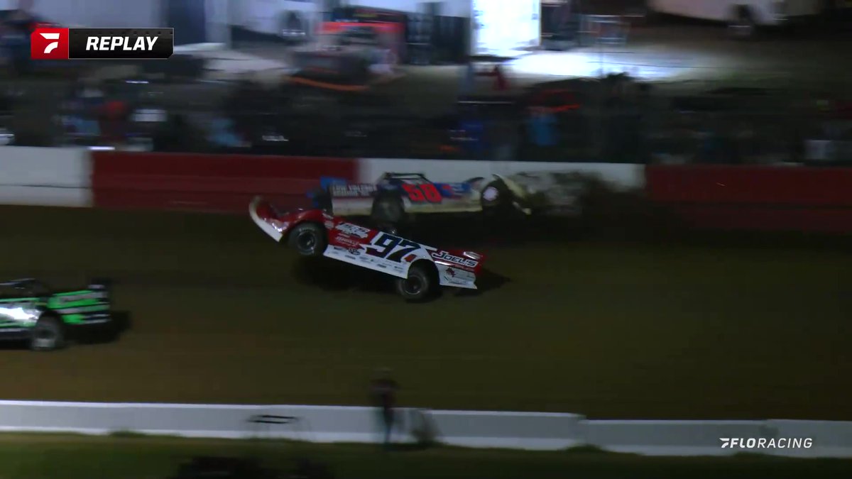 💥 Massive wreck for Garrett Alberson as the battle for the lead goes wrong at Batesville Motor Speedway! #𝗟𝘂𝗰𝗮𝘀𝗗𝗶𝗿𝘁 🏁 | #LucasDirt | #Topless100