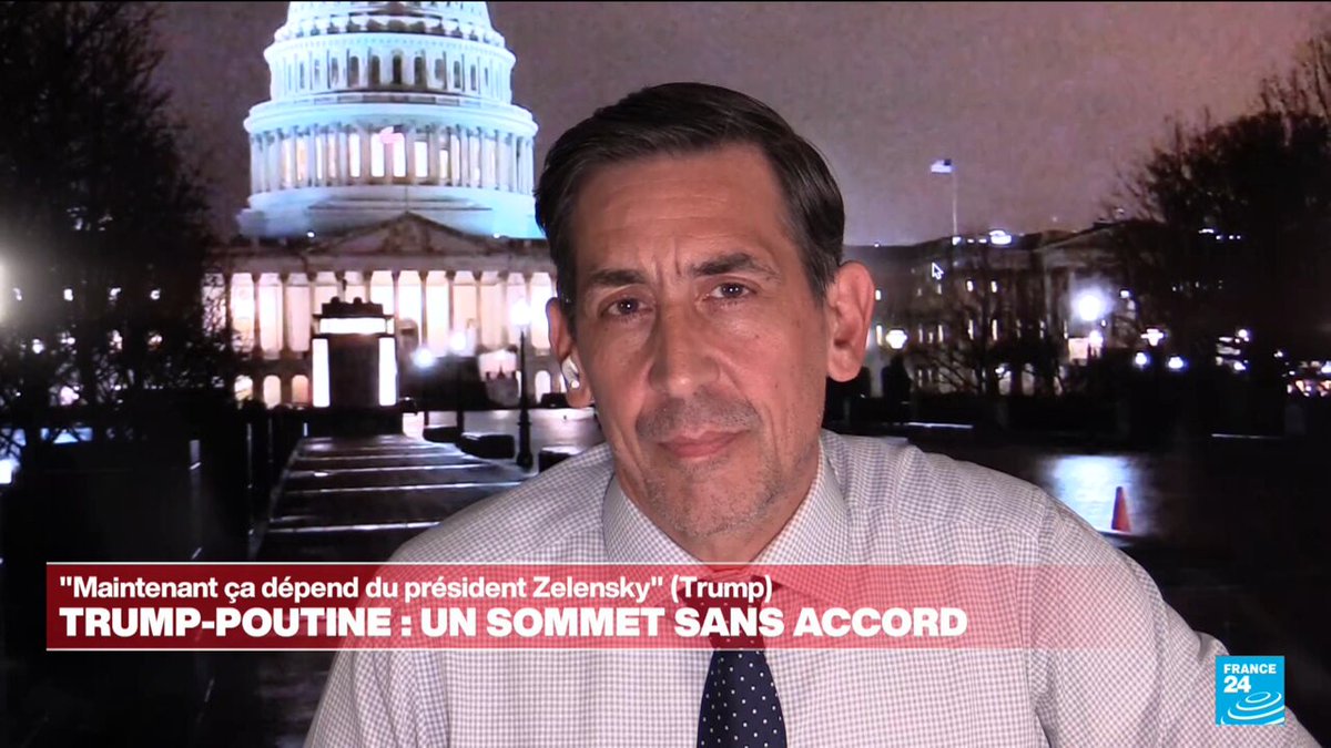 Rencontre #Trump-#Poutine sur l'#Ukraine : "Un sommet qui n'aura strictement rien d'historique", résume notre correspondant à #Washington, Matthieu Mabin