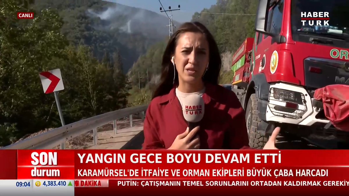 #SONDURUM - Kocaeli Karamürsel’de yangın gece boyu devam etti. Yangın kontrol altına alınmaya çalışılıyor.