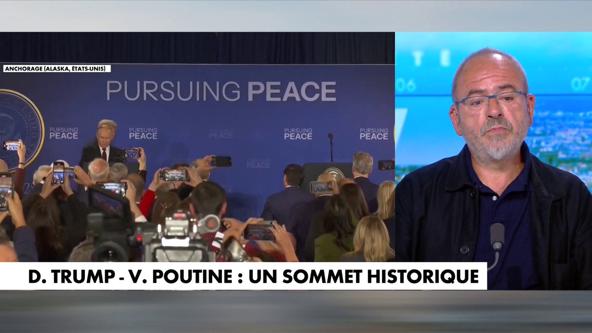 François Bousquet, sur le sommet en Alaska : «Poutine et Trump, c’est un jeu d’adulte, l’Europe, c’est le bac à sable», dans #MidiNews