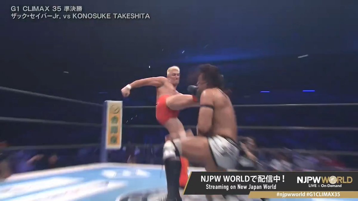 .ZSJ. Ⓥ × Konosuke Takeshita "💥×💥" From the profile URL #NJPW #njpwworld #G1CLIMAX35