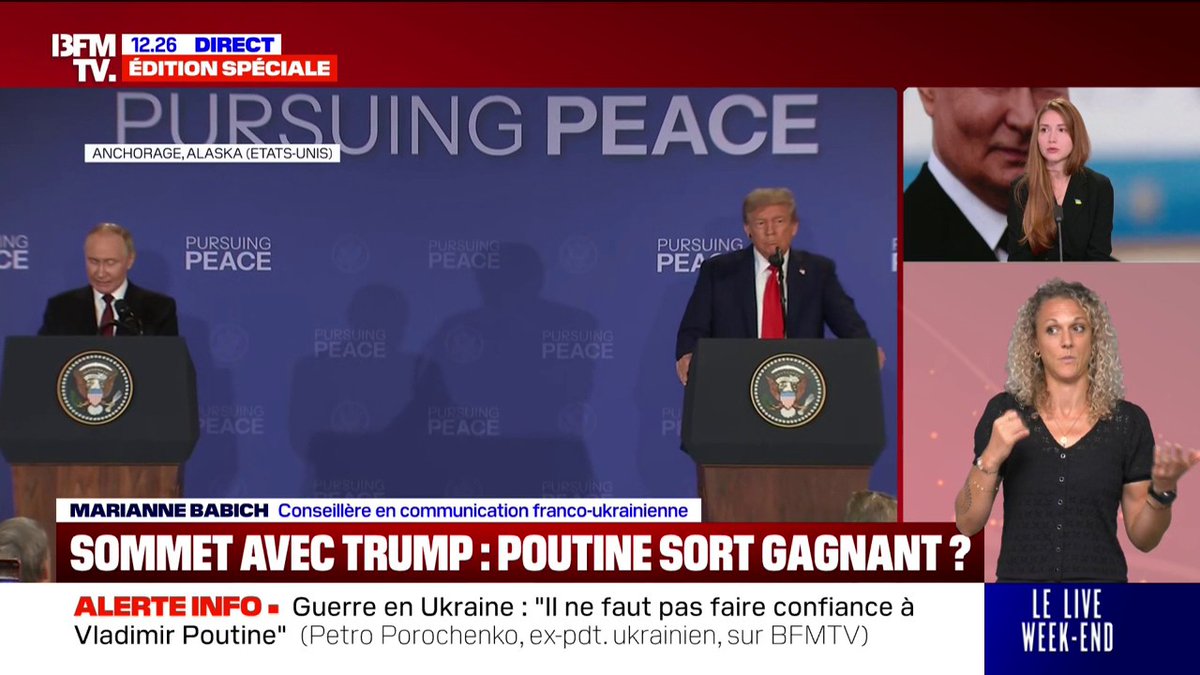🗨️ "Le discours de Vladimir Poutine est très hypocrite" Marianne Babich, franco-ukrainienne, réagit aux propos du chef du Kremlin qui assure que c'est "une tragédie" ce qu'il se passe en Ukraine
