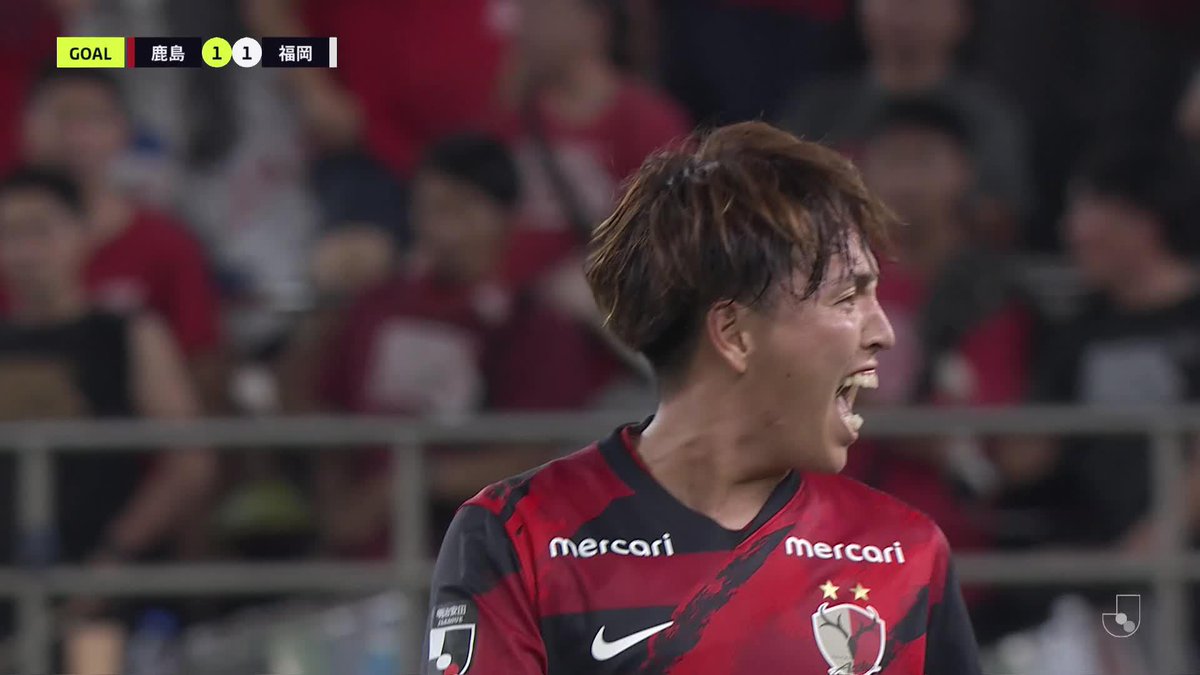 舩橋佑の強烈ボレーで鹿島が追いつく🔥 🎦 ゴール動画 🏆 明治安田J1リーグ 第26節 🆚 鹿島vs福岡 🔢 1-1 ⌚️ 84分 ⚽️ 舩橋 佑(鹿島) #Jリーグ