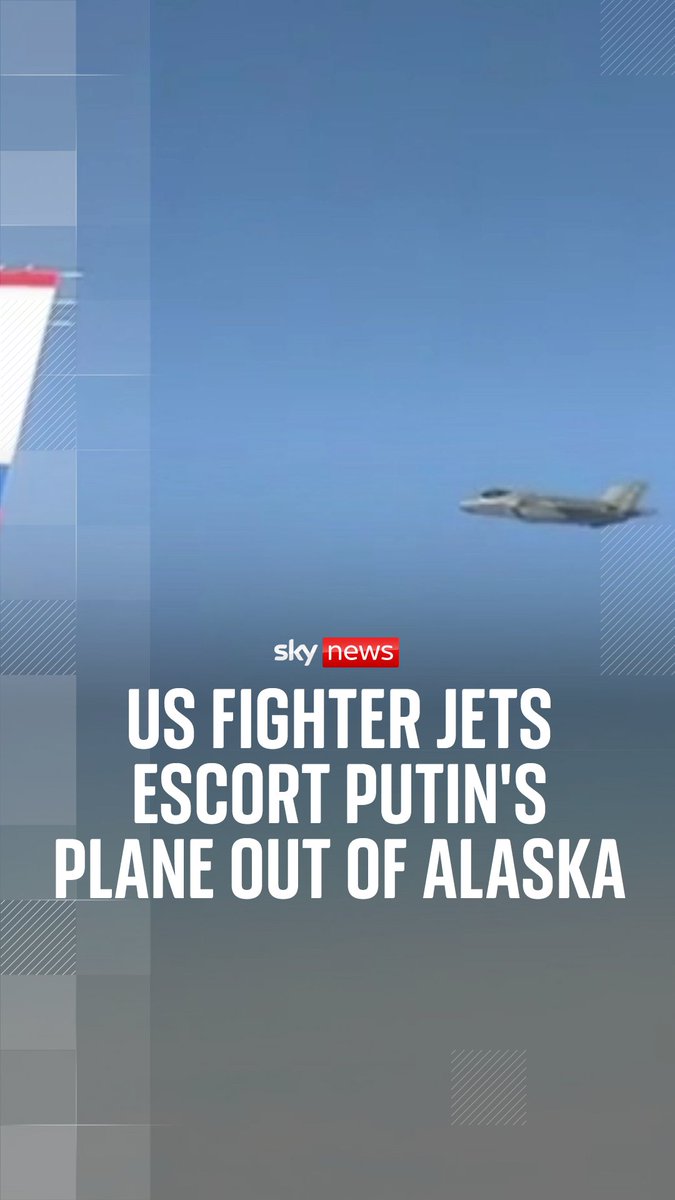 US fighter jets seen escorting Vladimir Putin's plane out of Alaska after summit with Trump The Kremlin posted a video on Telegram appearing to show at least two US F-22 fighter jets escorting the Russian president's plane out of Alaska following talks with Donald Trump