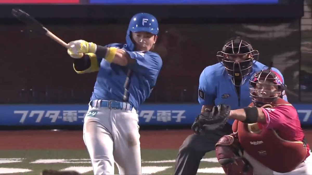 ポール直撃💪 北海道日本ハム 水野達稀 選手の第4号ソロホームラン🌈 👇ライブ配信はこちら