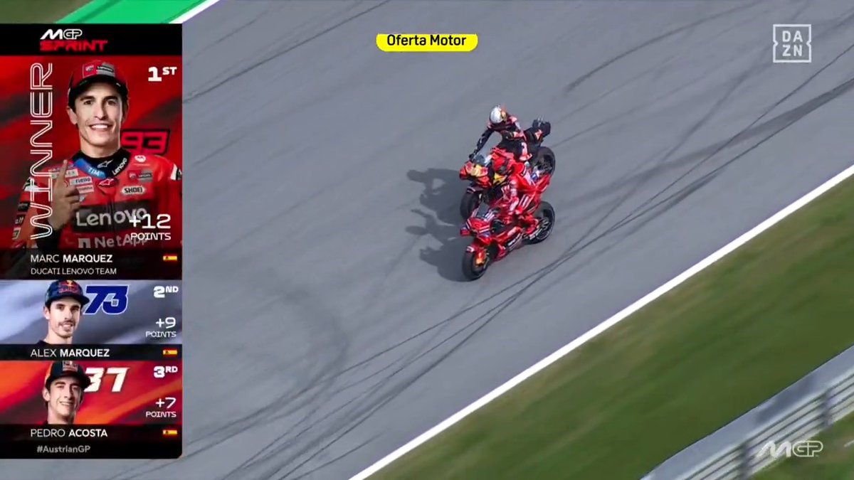 ES EL REY. ES EL NÚMERO 1. 12 DE 13 VICTORIAS EN SPRINT ESTE AÑO. MARC MÁRQUEZ VUELVE A GANAR 🇪🇸🔥 #AustrianGP 🇦🇹 #MotoGP 🏁