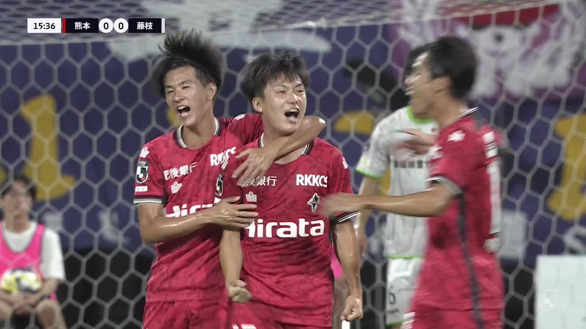 🎦 ゴール動画 🏆 明治安田Ｊ２リーグ 第26節 🆚 熊本vs藤枝 🔢 1-0 ⌚️ 17分 ⚽️ 藤井 皓也（熊本) #Ｊリーグ