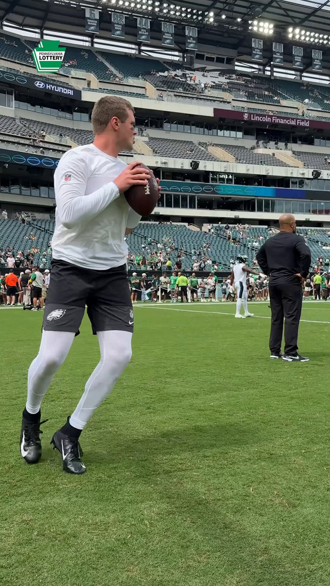 On the field, locking in Pennsylvania Lottery | #FlyEaglesFly