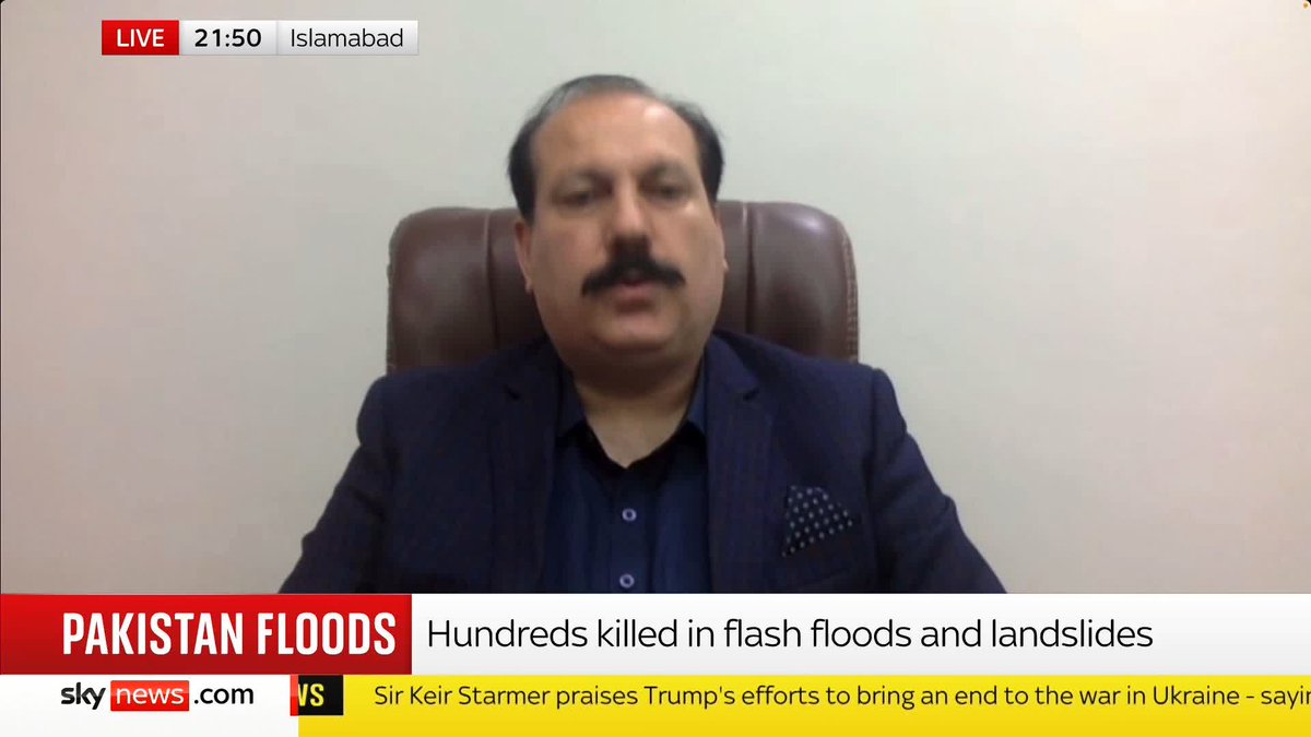"Rescue operations are still on" Pakistan National Disaster Management Authority, Idrees Mahsud, talks to Sky's Jonathan Samuels about the flash floods that have killed more than 300 people. Read more: 📺 Sky 501, Virgin 602, Freeview 233 and YouTube