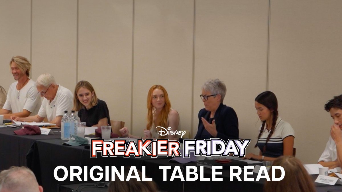 Get a behind-the-scenes look at the Freakier Friday table read with the cast! Get tickets now to see the FREAKquel on the big screen: