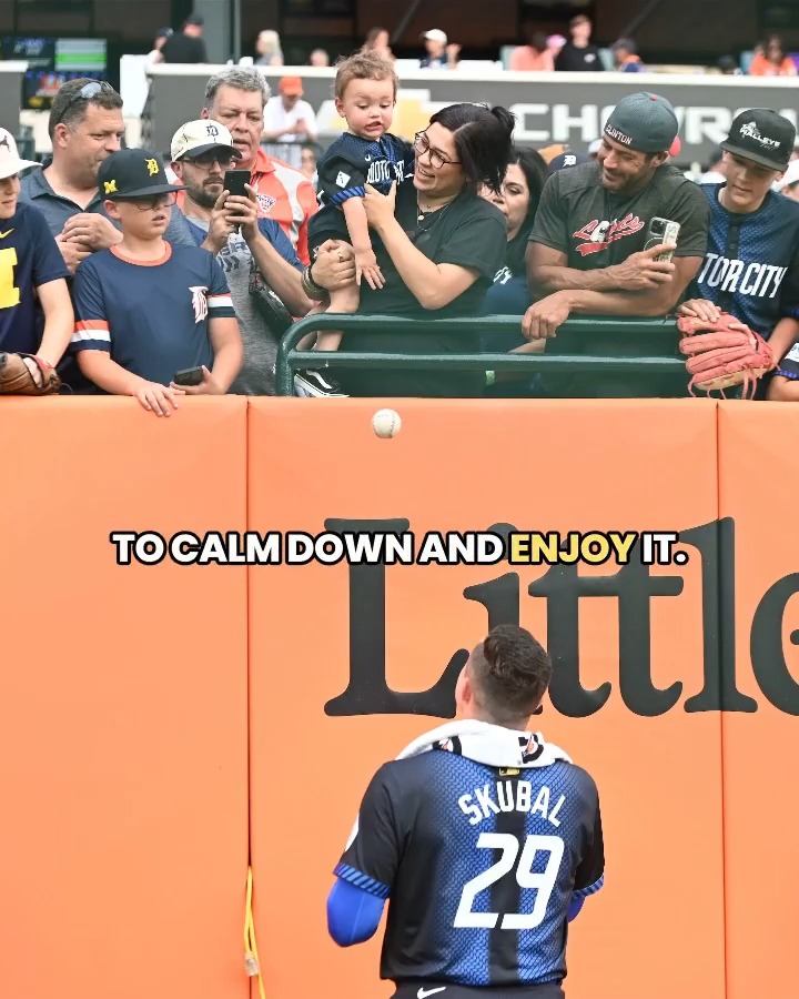 Baseball will always be a kids game Tarik Skubal tells the origins behind his special pregame ritual 🧡 #PlayersWeekend