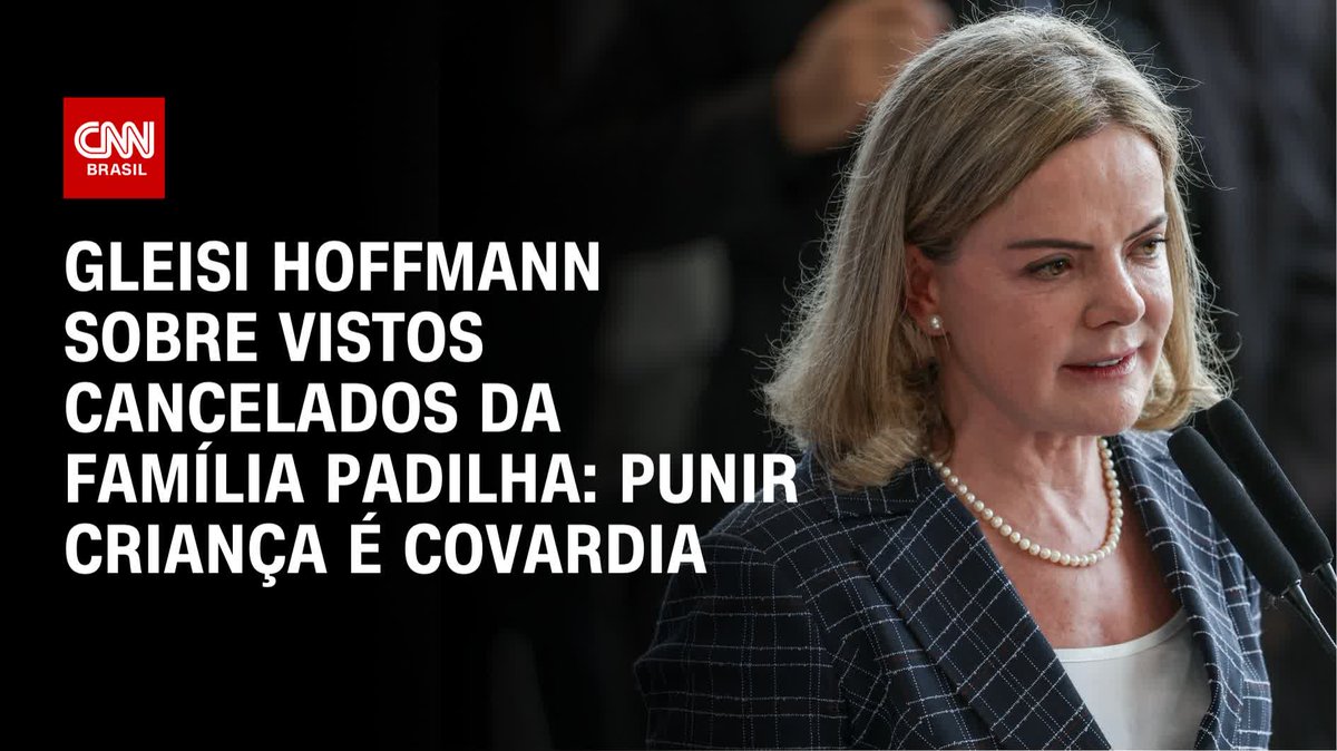 Gleisi Hoffmann sobre vistos suspensos: Punir criança é covardia; assista #AgoraCNN