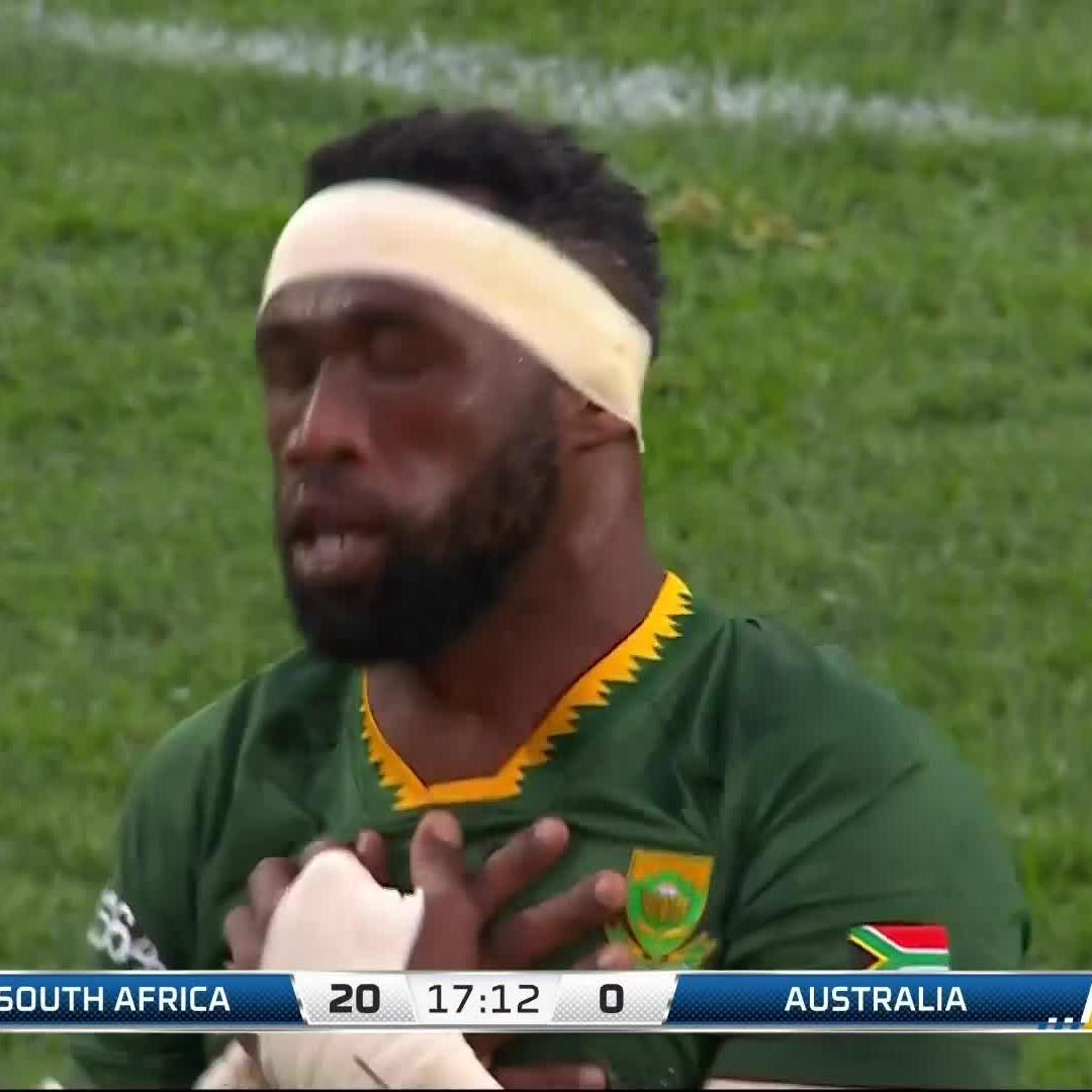 New number, same Kolisi. Siya bulldozes over to score under the posts 💪