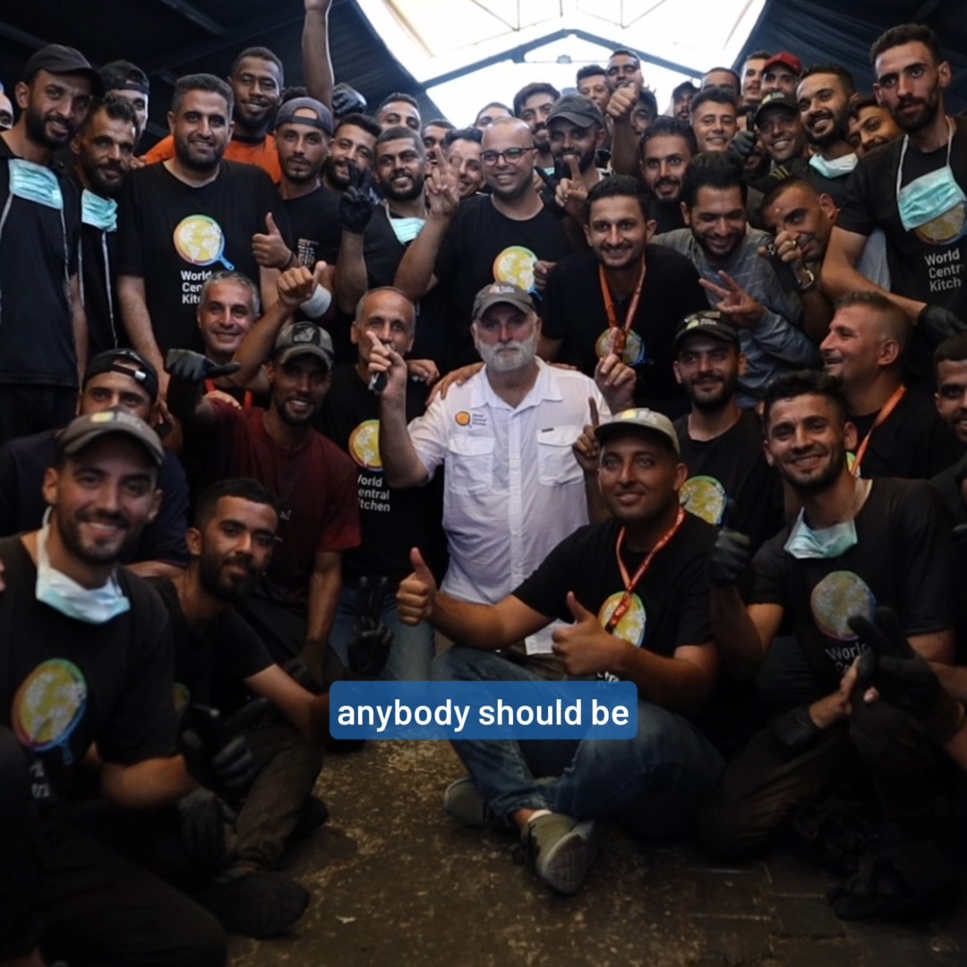 Palestinians are feeding Palestinians—neighbors cooking for neighbors, bakers working nonstop to make fresh pitas, and chefs leading big and small kitchens in Gaza. With access to the right supplies, WCK teams and partners can prepare 1 million meals a day. No one should go hungry in Gaza. #ChefsForGaza