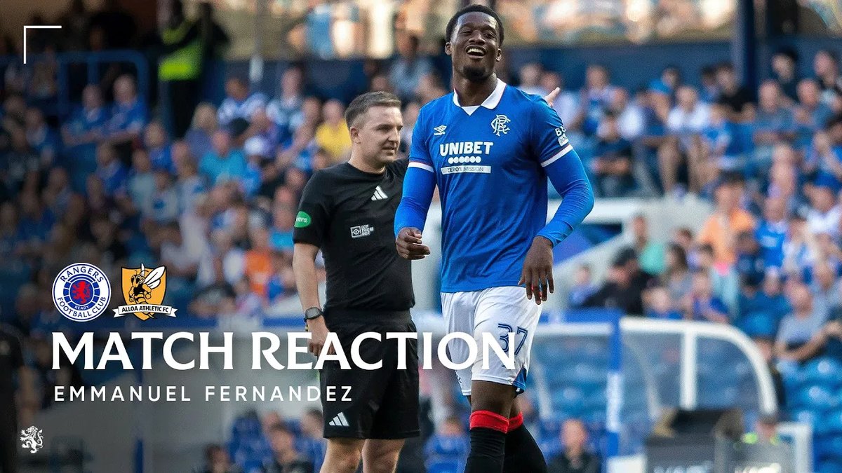 🎙️ Emmanuel Fernandez spoke to RangersTV after debuting and scoring his first Rangers goal at Ibrox.