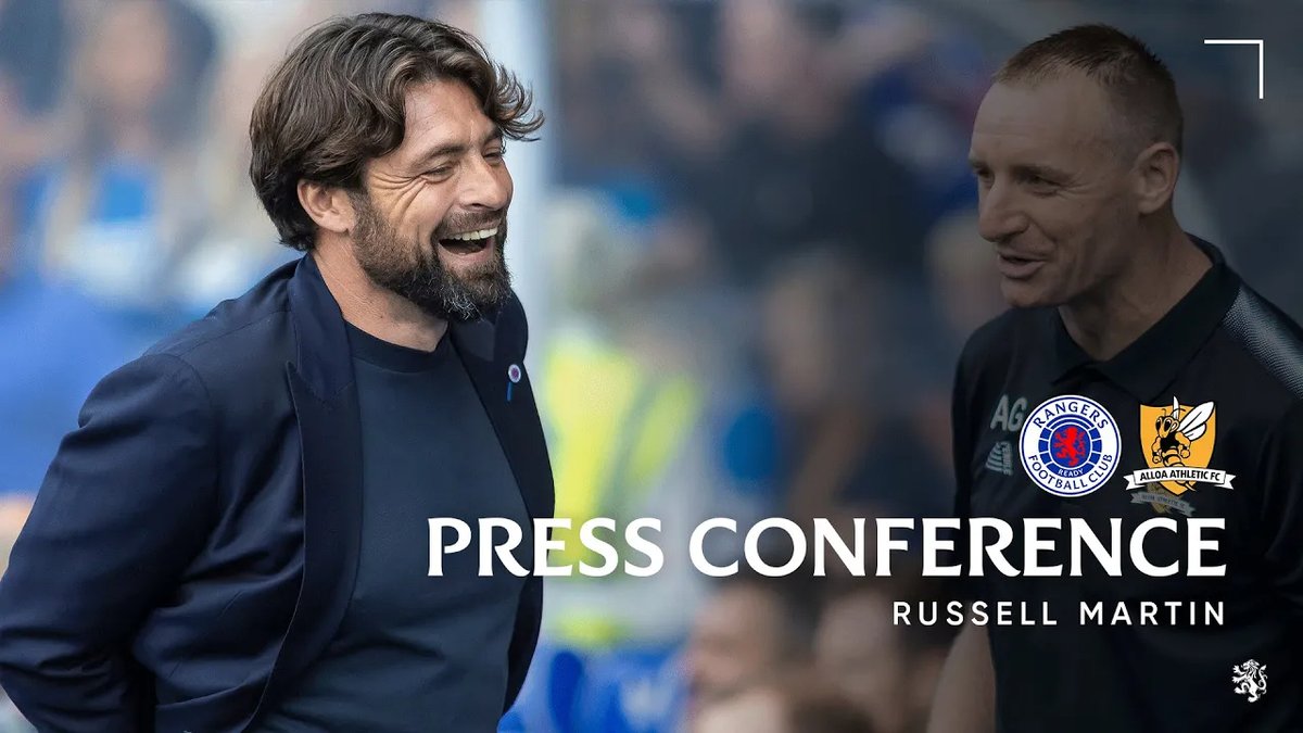 🎙️ Russell Martin spoke to the media after today's game against Alloa at Ibrox.