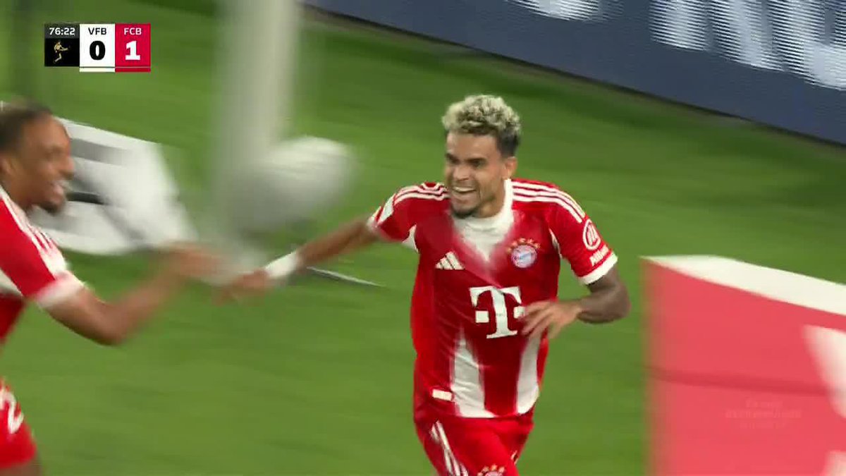 LUIS DIAZ’S FIRST GOAL FOR BAYERN MUNICH COMES IN THE GERMAN SUPER CUP! What a debut for the Colombian 🇨🇴