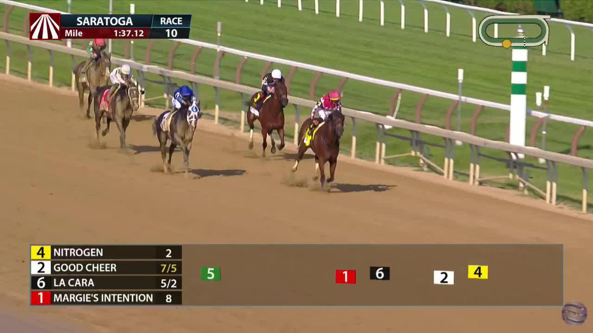 The versatile Nitrogen wins the G1 Alabama! 🏆✨🎪 Mark Casse trains the 3YO filly and Jose Ortiz was aboard!