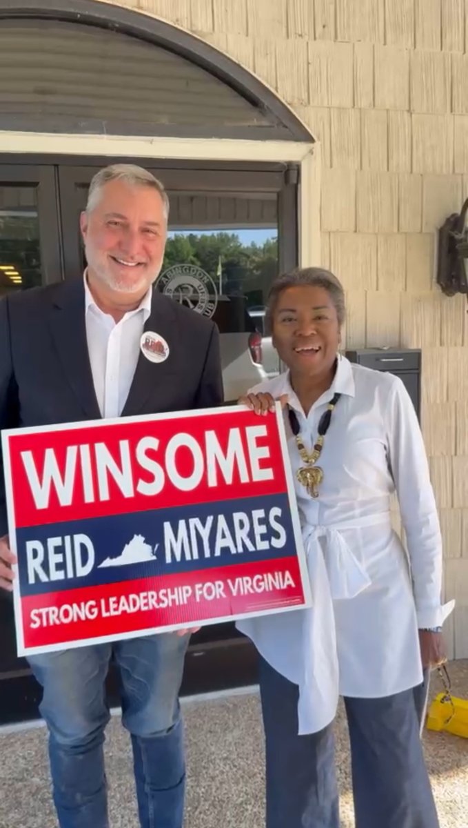 What a great day it has been on the campaign trail! I met up with our next lieutenant governor, John Reid. We are ready to keep Virginia the best place to live, work, and raise a family. Early voting starts September 19. Get out and vote! Let’s keep Virginia successful!