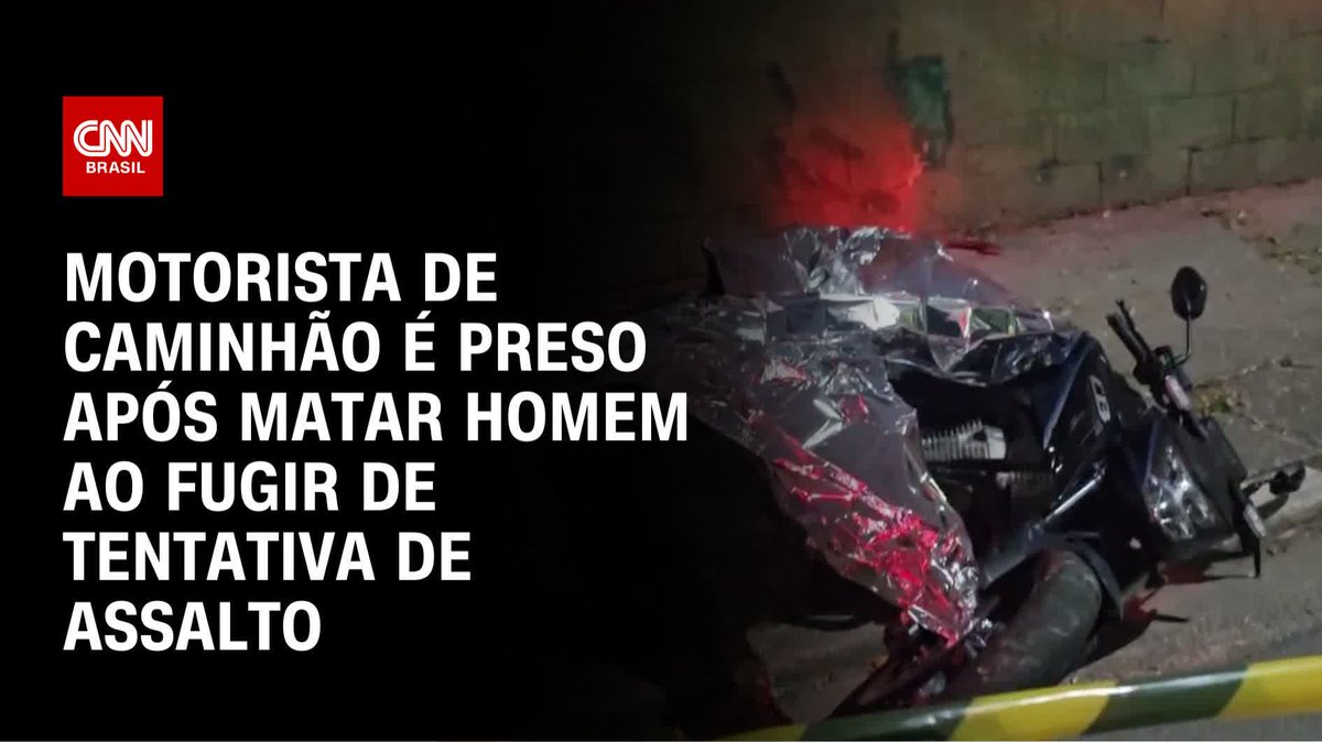 Motorista foge de assalto, mata motoqueiro e é preso; assista #AGORACNN