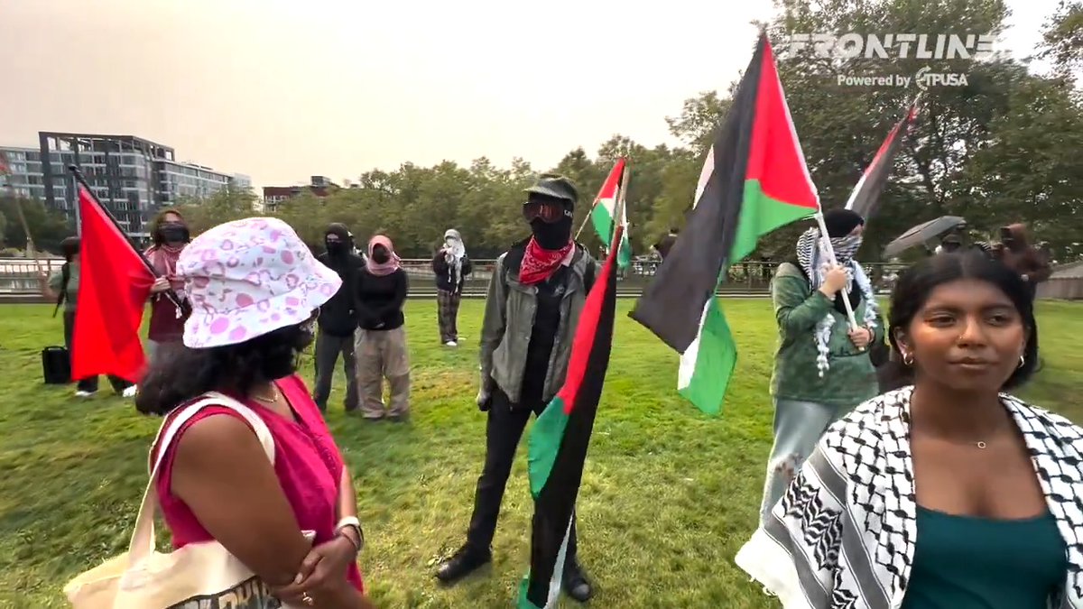 Masked pro-Palestinians stated, “Fuck America" and "death to America.” These people are free to leave if they don’t like this country.