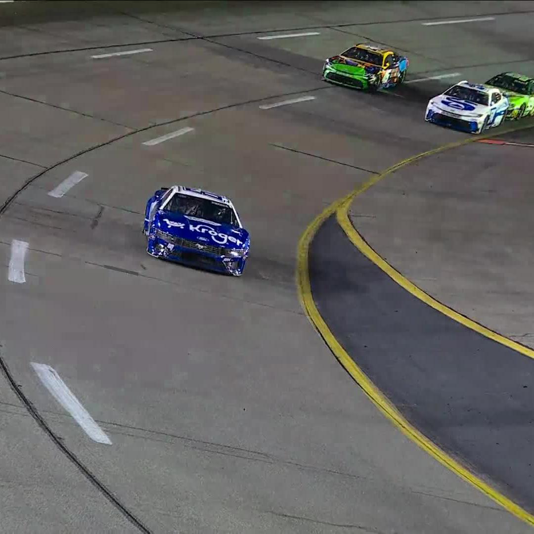 Wrong place at the wrong time. Tyler Reddick gets turned at the exit of Turn 4!